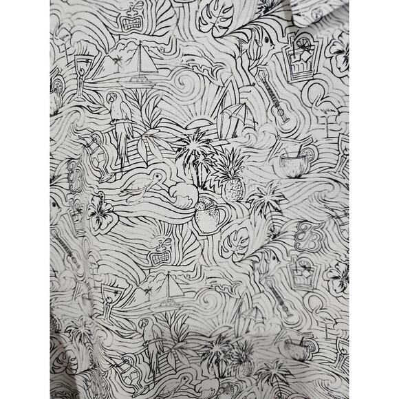 Tommy Bahama Veracruz Cay Hidden Paradise Short Sleeve Shirt Off White Size XXL - Picture 7 of 9